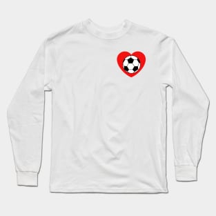 Soccer Heart Long Sleeve T-Shirt